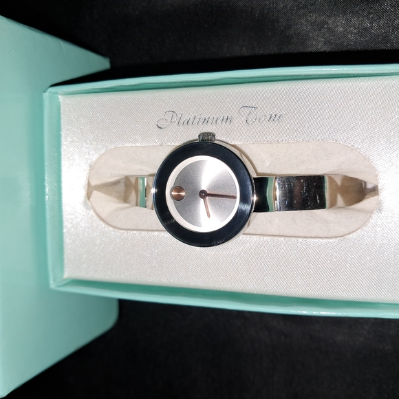 Movado Accessories - Movado Bold Woman's Silver Minimalist Watch with Polished Band PRICE FIRM